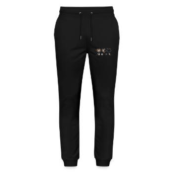 Nur mal kosten – Plätzchen Kekse Weihnachten Süß - Stanley/Stella Unisex Bio Jogginghose Mover  - Schwarz - Vorne - Marisol (170cm) & Nik (191cm)