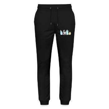 Receptionist Dentist - Stanley/Stella Mover Unisex Organic Jogging Trousers - black - Front - Marisol (170cm) & Nik (191cm)