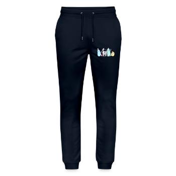Receptionist Dentist - Stanley/Stella Mover Unisex Organic Jogging Trousers - navy - Front - Marisol (170cm) & Nik (191cm)
