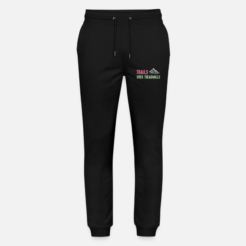 Trail Running - Trails Over Treadmills - Stanley/Stella Mover Unisex Organic Jogging Trousers - black