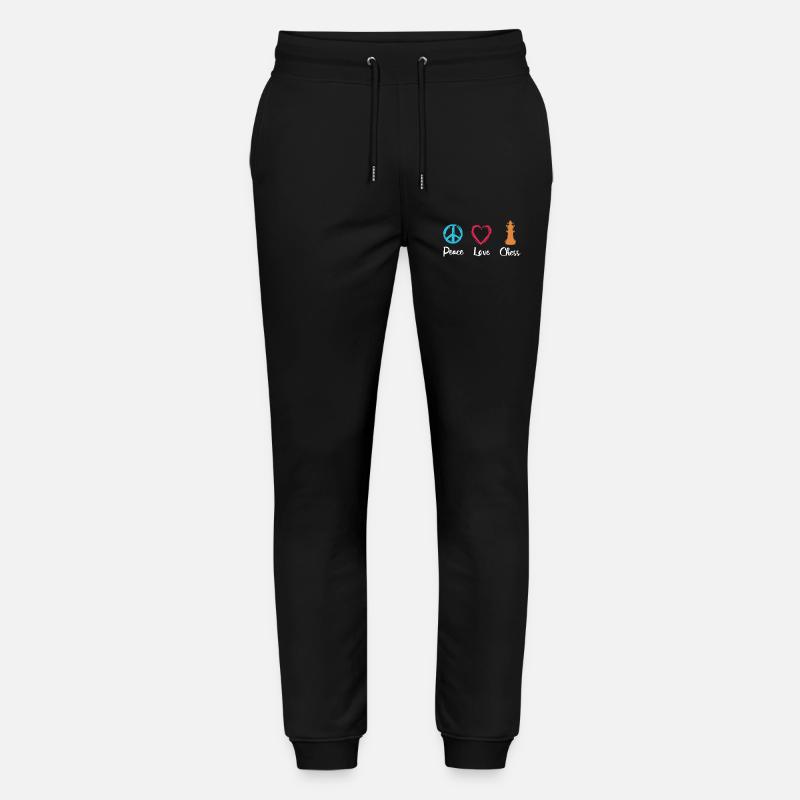 Frieden Liebe Schach - Stanley/Stella Unisex Bio Jogginghose Mover  - Schwarz