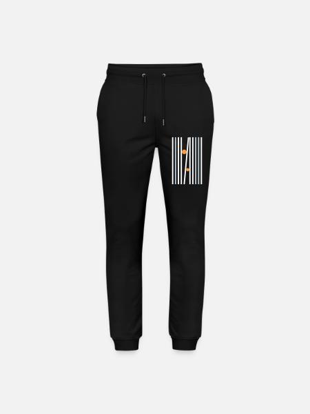 Abstract Design - Stanley/Stella Mover Unisex Organic Jogging Trousers - black