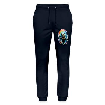 chat faisant de la plongée - Pantalon de jogging bio MOVER Stanley/Stella unisexe - marine - Devant - Marisol (170cm) & Nik (191cm)