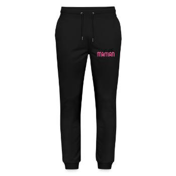 Mutter von zwei Kindern - Stanley/Stella Unisex Bio Jogginghose Mover  - Schwarz - Vorne - Marisol (170cm) & Nik (191cm)