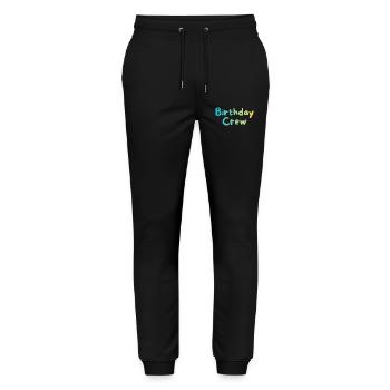 Birthday Crew - Stanley/Stella Mover Unisex Organic Jogging Trousers - black - Front - Marisol (170cm) & Nik (191cm)