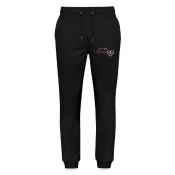 La vie arrive - lumineuse - Pantalon de jogging bio MOVER Stanley/Stella unisexe - noir - Devant - Marisol (170cm) & Nik (191cm)