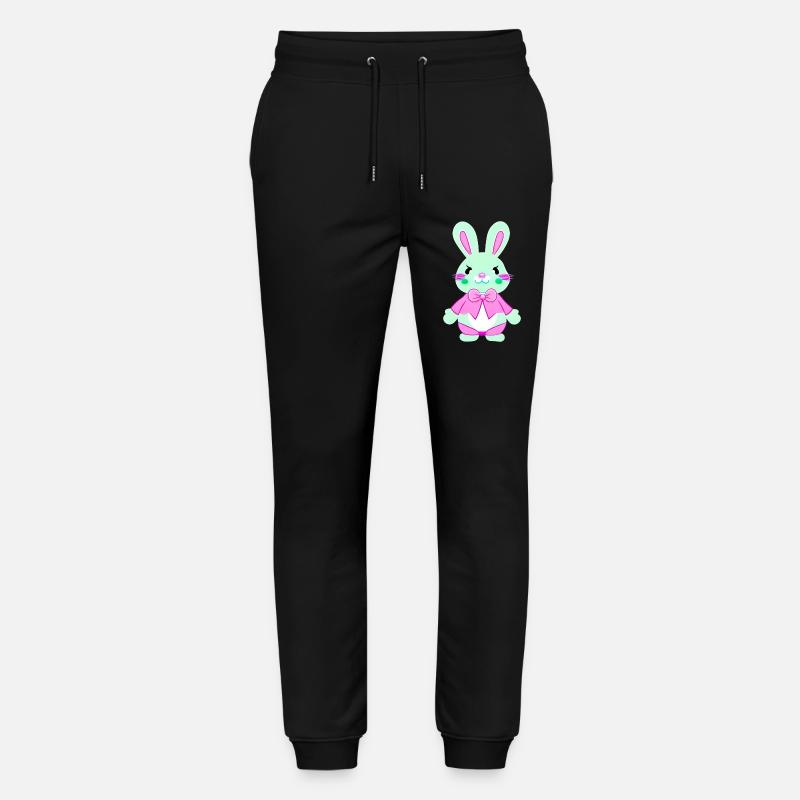 nedlcher Easter Bunny - Stanley/Stella Mover Unisex Organic Jogging Trousers - black