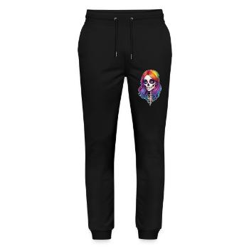 Halloween - Rock & Rainbow - Stanley/Stella Mover Unisex Organic Jogging Trousers - black - Front - Marisol (170cm) & Nik (191cm)