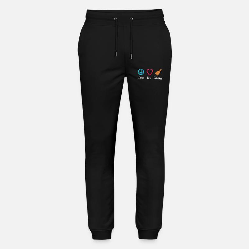 Frieden Liebe Malen - Stanley/Stella Unisex Bio Jogginghose Mover  - Schwarz