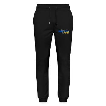 Ping Pong Player - Stanley/Stella Mover Unisex Organic Jogging Trousers - black - Front - Marisol (170cm) & Nik (191cm)