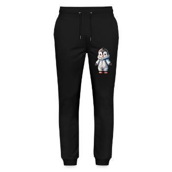 Hiver Mignon Pingouin Retour à l’école - Pantalon de jogging bio MOVER Stanley/Stella unisexe - noir - Devant - Marisol (170cm) & Nik (191cm)