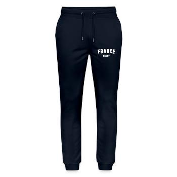 NANCY France Frankreich - Stanley/Stella Mover Unisex Organic Jogging Trousers - navy - Front - Marisol (170cm) & Nik (191cm)
