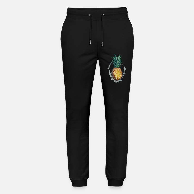 Ananas - Stanley/Stella Unisex Bio Jogginghose Mover  - Schwarz
