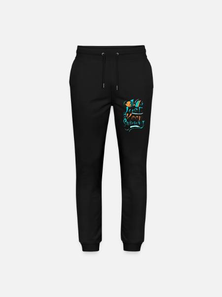 WHALES JUST KEEP SWIMMING - Stanley/Stella Mover Unisex Organic Jogging Trousers - black