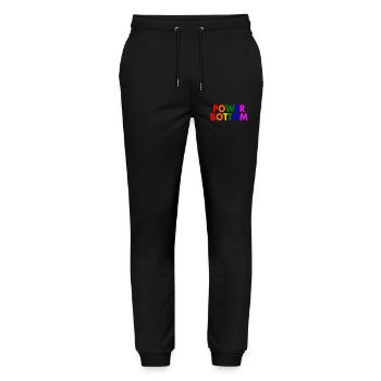 Power bottom - Stanley/Stella Mover Unisex Organic Jogging Trousers - black - Front - Marisol (170cm) & Nik (191cm)