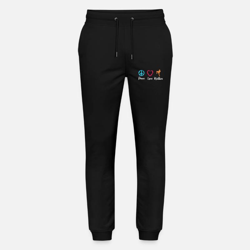 Paix Amour Kickboxing - Pantalon de jogging bio MOVER Stanley/Stella unisexe - noir