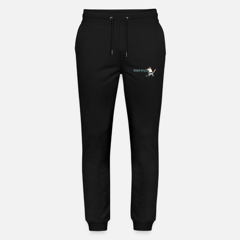 Katze Graffiti Hunde saugen - Stanley/Stella Unisex Bio Jogginghose Mover  - Schwarz