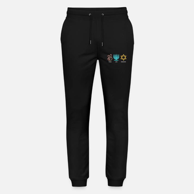Hanoukka Hanoukka Hanoucca - Pantalon de jogging bio MOVER Stanley/Stella unisexe - noir
