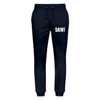 SAINT - Stanley/Stella Unisex Bio Jogginghose Mover  - Navy - Vorne - Marisol (170cm) & Nik (191cm)