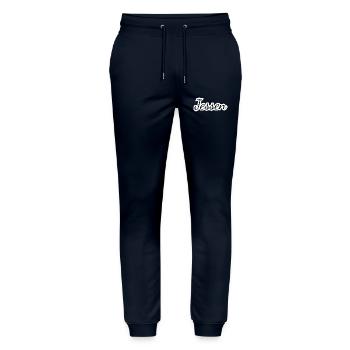 Jessen - Textdesign mit Stadtnamen - Stanley/Stella Unisex Bio Jogginghose Mover  - Navy - Vorne - Marisol (170cm) & Nik (191cm)