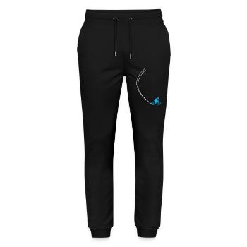 Vélo VTT Descente - Pantalon de jogging bio MOVER Stanley/Stella unisexe - noir - Devant - Marisol (170cm) & Nik (191cm)