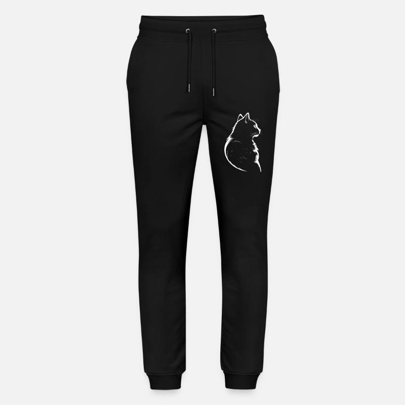Chat, Motif De Chat - Pantalon de jogging bio MOVER Stanley/Stella unisexe - noir