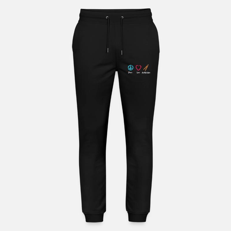 Frieden Liebe Architektur - Stanley/Stella Unisex Bio Jogginghose Mover - Schwarz