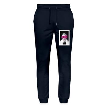 don't do graffiti Poster - Stanley/Stella Unisex Bio Jogginghose Mover  - Navy - Vorne - Marisol (170cm) & Nik (191cm)