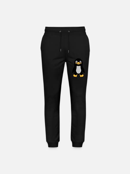 Funny funny penguin grins - Stanley/Stella Mover Unisex Organic Jogging Trousers - black