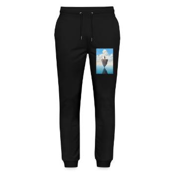 Loneliness - Stanley/Stella Mover Unisex Organic Jogging Trousers - black - Front - Marisol (170cm) & Nik (191cm)