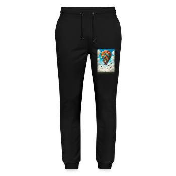 Ballon - Pantalon de jogging bio MOVER Stanley/Stella unisexe - noir - Devant - Marisol (170cm) & Nik (191cm)