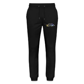 Fisch - Stanley/Stella Unisex Bio Jogginghose Mover  - Schwarz - Vorne - Marisol (170cm) & Nik (191cm)