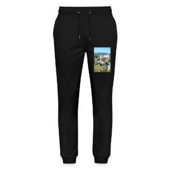Festung Knin (Kninska tvrđava) Kroatien - Stanley/Stella Unisex Bio Jogginghose Mover  - Schwarz - Vorne - Marisol (170cm) & Nik (191cm)