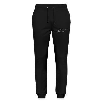 Basketball Team Basketball Player Basketball - Stanley/Stella Mover Unisex Organic Jogging Trousers - black - Front - Marisol (170cm) & Nik (191cm)