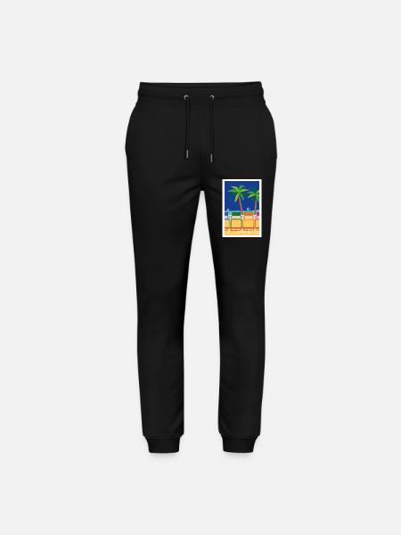 LE LAVANDOU CHAISES - Pantalon de jogging bio MOVER Stanley/Stella unisexe - noir