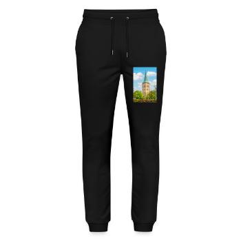 St. Catherine's Church Osnabrück - Stanley/Stella Mover Unisex Organic Jogging Trousers - black - Front - Marisol (170cm) & Nik (191cm)