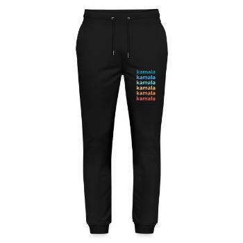 Kamala Harris, Kamala Harris 2024 - Pantalon de jogging bio MOVER Stanley/Stella unisexe - noir - Devant - Marisol (170cm) & Nik (191cm)