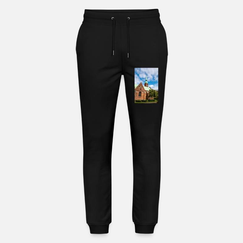 Klosterkirken, Aarhus, Dänemark - Stanley/Stella Unisex Bio Jogginghose Mover  - Schwarz
