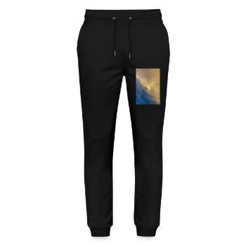 Der Himmel - Stanley/Stella Unisex Bio Jogginghose Mover  - Schwarz - Vorne - Marisol (170cm) & Nik (191cm)
