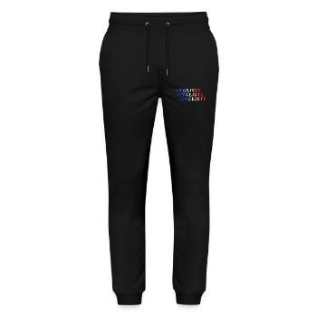 CYCLISTE FRANCE vélo vélos - Pantalon de jogging bio MOVER Stanley/Stella unisexe - noir - Devant - Marisol (170cm) & Nik (191cm)