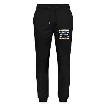 Artist as a job - Stanley/Stella Mover Unisex Organic Jogging Trousers - black - Front - Marisol (170cm) & Nik (191cm)