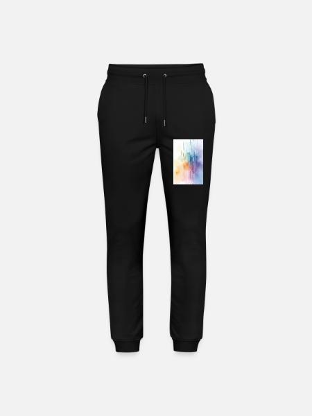 Watercolors Abstract, Watercolor Art Colored - Stanley/Stella Mover Unisex Organic Jogging Trousers - black