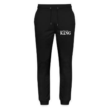 Game Chess Checkerboard King Quote Humor - Stanley/Stella Mover Unisex Organic Jogging Trousers - black - Front - Marisol (170cm) & Nik (191cm)