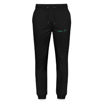 Dart Darter Darten - Stanley/Stella Unisex Bio Jogginghose Mover  - Schwarz - Vorne - Marisol (170cm) & Nik (191cm)