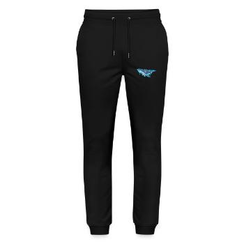 Buckelwal für Meeresliebhaber - Stanley/Stella Unisex Bio Jogginghose Mover  - Schwarz - Vorne - Marisol (170cm) & Nik (191cm)