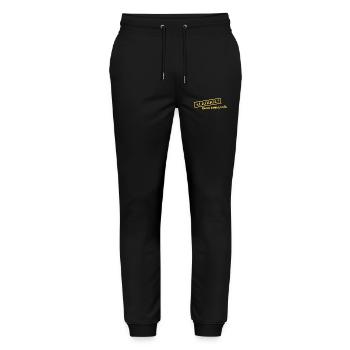 Alkohol? Kenn kein Limit - Stanley/Stella Unisex Bio Jogginghose Mover  - Schwarz - Vorne - Marisol (170cm) & Nik (191cm)