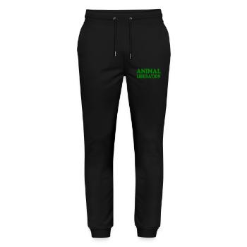 Animal liberation - Pantalon de jogging bio MOVER Stanley/Stella unisexe - noir - Devant - Marisol (170cm) & Nik (191cm)