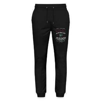 allefüralle smeilie bester vater mädchen - Stanley/Stella Unisex Bio Jogginghose Mover  - Schwarz - Vorne - Marisol (170cm) & Nik (191cm)