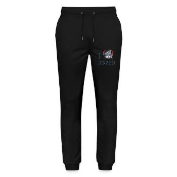 I Love Dinard Villa by I Love Bretagne - Stanley/Stella Mover Unisex Organic Jogging Trousers - black - Front - Marisol (170cm) & Nik (191cm)