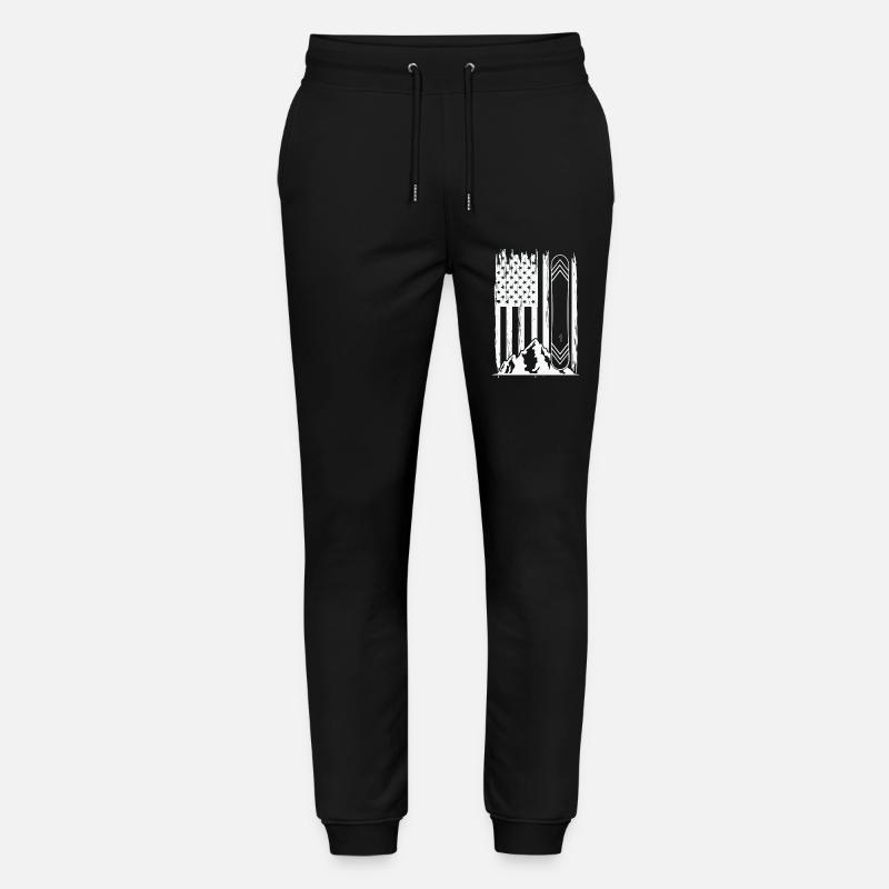 Geschenkidee für Snowboarder - Stanley/Stella Unisex Bio Jogginghose Mover  - Schwarz